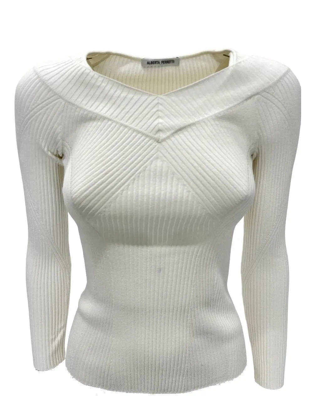 ALBERTA FERRETTI   MAGLIA BIANCA