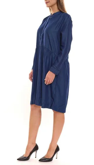 TOM TAILOR vestito in denim vestito casual da donna in lyocell vestito estivo 74411645 blu